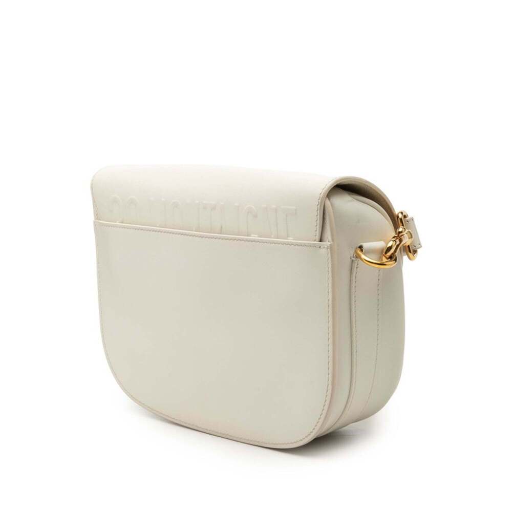 CHRISTIAN DIOR White Leather Shoulder Bag - Picture 2 of 9